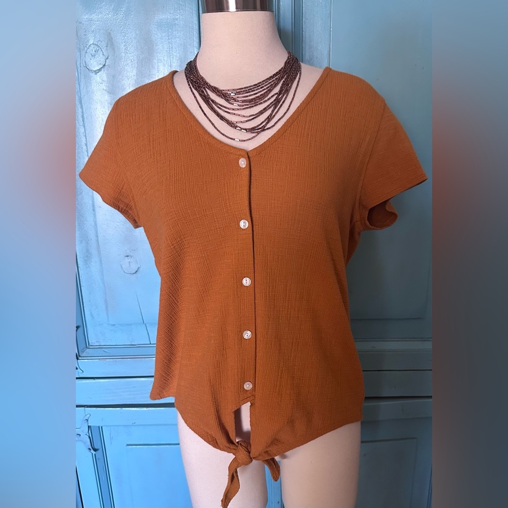 J Crew Tie-Front Blouse
